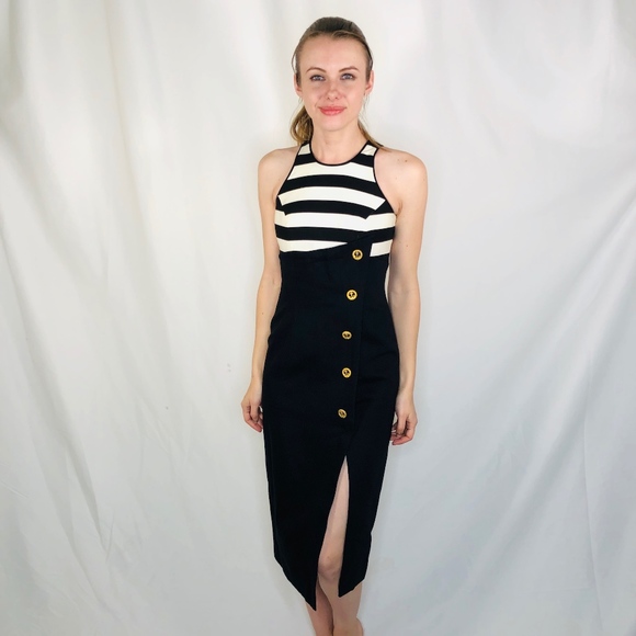 Vintage Dresses & Skirts - Vintage Linda Segal Sailor Chic Designer Dress 868